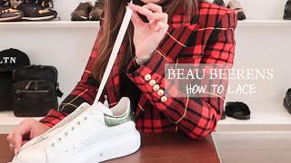 How to lace Alexander McQueen amp Dsquared2 DUTCH [upl. by Alemahs]