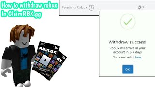 💳How to withdraw your robux in ClaimRBX READ DESC💳 [upl. by Anahc]