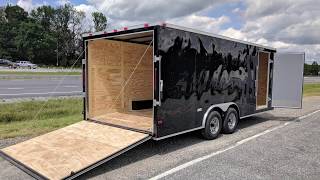 Enclosed Car Hauler Trailer 85x20 Standard 10K GVWR [upl. by Guenna]