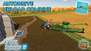 AutoDrive  Unload Combine Feature  Farming Simulator 22 [upl. by Yssirk331]