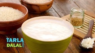 How to Make a Perfect Dosa Batter Basic South indian Batter Recipe for Idli and Dosa by Tarla Dalal [upl. by Laeno]