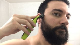 Beard Trimming  Philips Norelco OneBlade Trimmer and Shaver  Model QP2520 [upl. by Bibah]