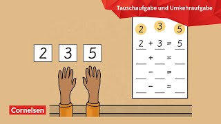 Tauschaufgabe und Umkehraufgabe einfach erklärt  Einstern BuchTaucherApp [upl. by Sera]