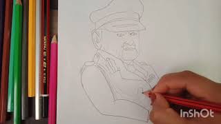 Field marshal KM Cariappa drawing [upl. by Isidoro]