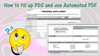 how to fill up Personal Data Sheet PDS amp Position Description form PDF for Teaching Staff [upl. by Amr293]