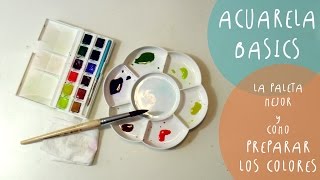 Tutorial ACUARELAS como preparar los colores y las PALETAS mejores by ART Tv [upl. by Elletnwahs]