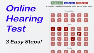 Online Hearing Test in 3 Easy Steps [upl. by Aihsatsan851]