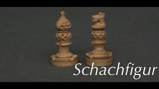 Schachfigur drechseln und beschnitzen [upl. by Ayhdnas647]