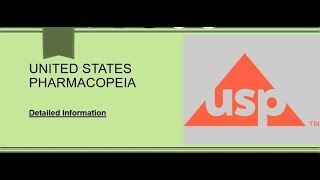 Information about United States Pharmacopeia [upl. by Caputto]