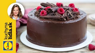 Čokoládová torta s ganache a malinami 🍫  Veronika Bušová  Kuchyňa Lidla [upl. by Lillian644]