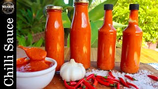 How to make a HOT Chilli sauce  Hot sauce recipe  Buffalo sauce recipe  PeriPeri recipe [upl. by Aiela]