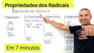 PROPRIEDADES DOS RADICAIS EM 7 MINUTOS [upl. by Atsira]