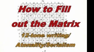 12toneserialismatonality How to Fill out the Magic Square [upl. by Editha811]