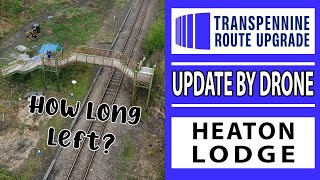 Update by DRONE Heaton Lodge Junction Transpennine Route Upgrade [upl. by Gauntlett203]