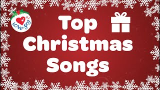 Top Christmas Songs Playlist with Lyrics 30 Minutes [upl. by Ekihc]