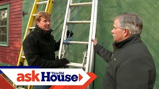 How to Use Ladders Safely  Ask This Old House [upl. by Alleacim]