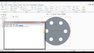 How to create equally placed holes in pcd using hole command [upl. by Marysa]