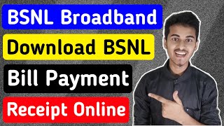 How to download BSNL Landline Bill Online  How to download BSNL Landline Bill from SelfCare [upl. by Brittaney]