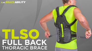 TLSO Thoracic Full Back Brace  Postural Kyphosis Support [upl. by Diver]