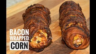 Air Fryer Bacon Wrapped Corn  Easy AirFryer Recipes [upl. by Darken]