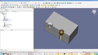 FreeCAD 019 débutant  Perçage [upl. by Nylloh794]