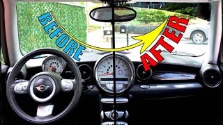 How to Tint a Windshield  Sun Visor Strip [upl. by Nowd]