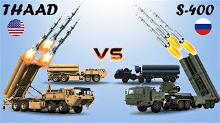 THAAD USA vs S400 Russia  Comparison between two Air Defense System [upl. by Swayne785]