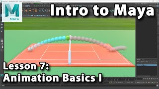 Intro to Maya Lesson 7  10  Animation Basics I Keyframes and FPS [upl. by Ratna]