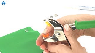 How to use Dritz Snap Fastener Pliers [upl. by Efinnej625]