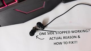 EarphoneHeadphone One Side Stopped WorkingActual Reason  How To Fix [upl. by Wichern]