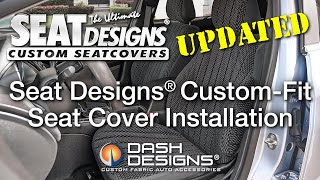 Seat Designs CustomFit Seat Cover Installation [upl. by Audry587]