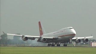 Plane spotting at Schiphol Airport  Beautiful landings amp take offs [upl. by Rayburn]