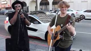 william surprises street performer Levimitchell [upl. by Nitnilc]