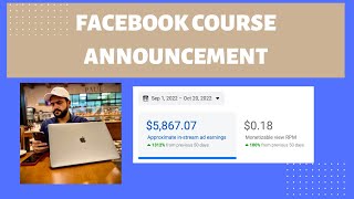 Facebook course announcement [upl. by Latona]