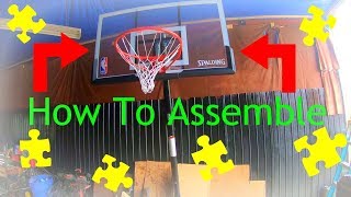 Spalding 54quot Basketball System Setup Tutorial [upl. by Tengdin]