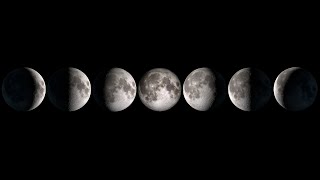 The 8 Moon Phases  The Lunar Cycle Seen From Space [upl. by Fredrika]