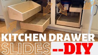 DIY Kitchen Drawers  Slides [upl. by Tterraj]