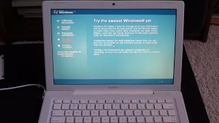 Installing Windows XP on a MacBook Mid 2007 [upl. by Dowdell134]