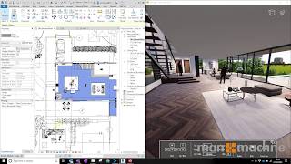 Revit and Enscape Walkthrough [upl. by Refinney]