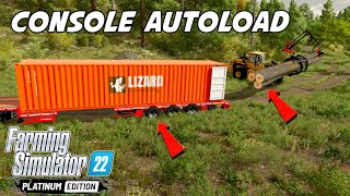 Autoload Logs On Console  Farming Simulator 22 [upl. by Annim465]