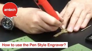 How to use the Pen Style Engraver [upl. by Lietman]