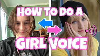 HOW TO DO A GIRL VOICE  Feminine Voice Training Tutorial [upl. by Kutzer]