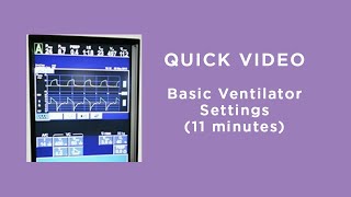 Basic Ventilator Settings [upl. by Essam837]