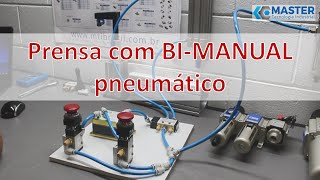 Prensa pneumática com controle bimanual [upl. by Lyndsay]