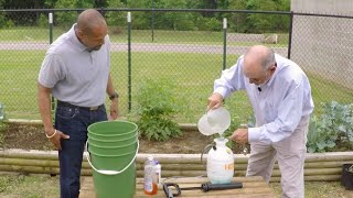 Mixing and Applying Fungicide  Family Plot [upl. by Bower]