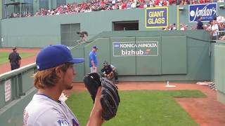 Yu Darvish Bullpen Fenway Park August 6 2012 WWWBULLPENVIDEOSCOM [upl. by Berkeley]