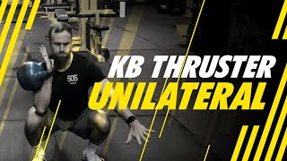 KB Thruster  Unilateral Exercise Demonstration [upl. by Odrareg616]