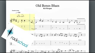 Old Bones Blues Rockschool Grade 3 Guitar [upl. by Etnod]