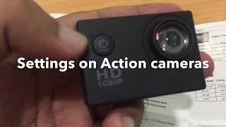 Setting up full HD sports action Camera 1080p [upl. by Eyeleen]