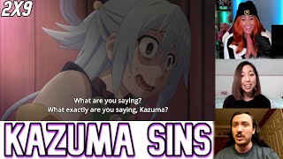 Kazuma Confesses His Sins to Aqua  Konosuba  Reactio Mashup [upl. by Assenev133]